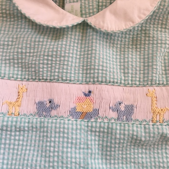 Smocked Animal Romper - Picture 2 of 5